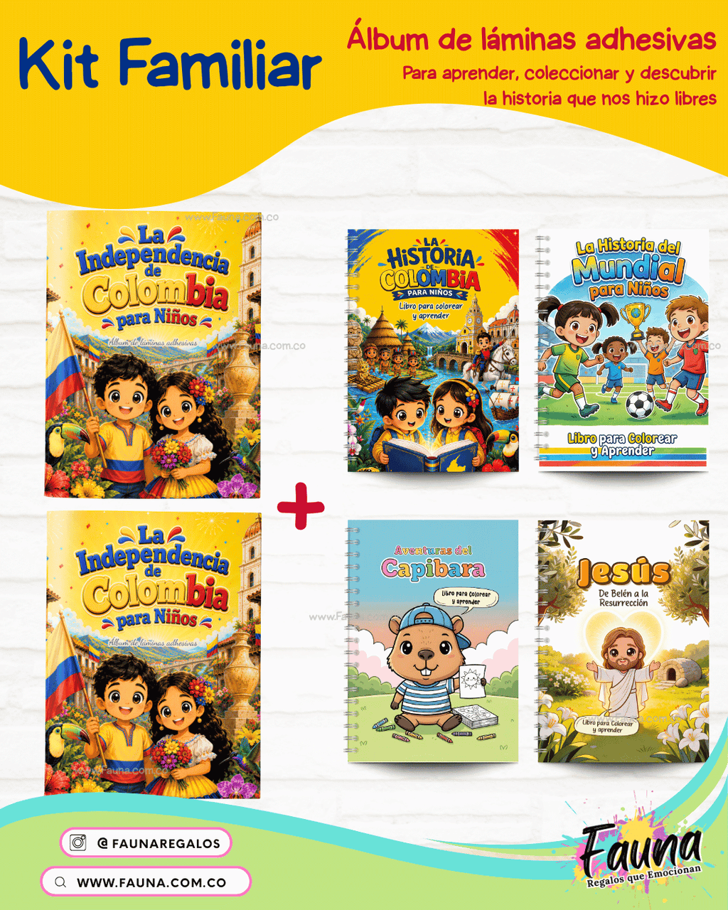 Colombia: Nuestra Historia en Stickers – Álbum de la Independencia para Niños