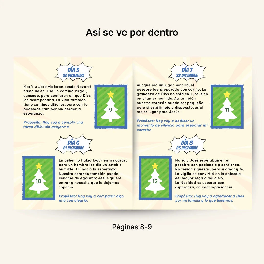 Novena de Navidad Adaptada para Niños – Álbum con Láminas tipo Panini