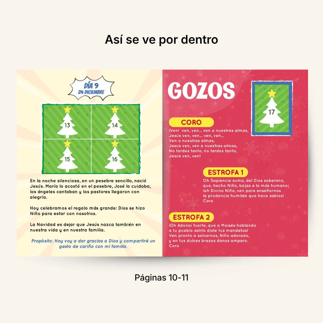 Novena de Navidad Adaptada para Niños – Álbum con Láminas tipo Panini