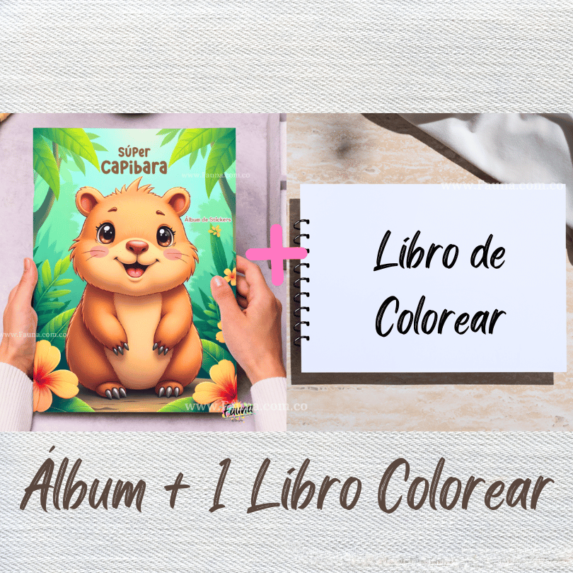 🦫 Álbum de Láminas Capibara – Diversión con el Roedor Más Tierno del Mundo