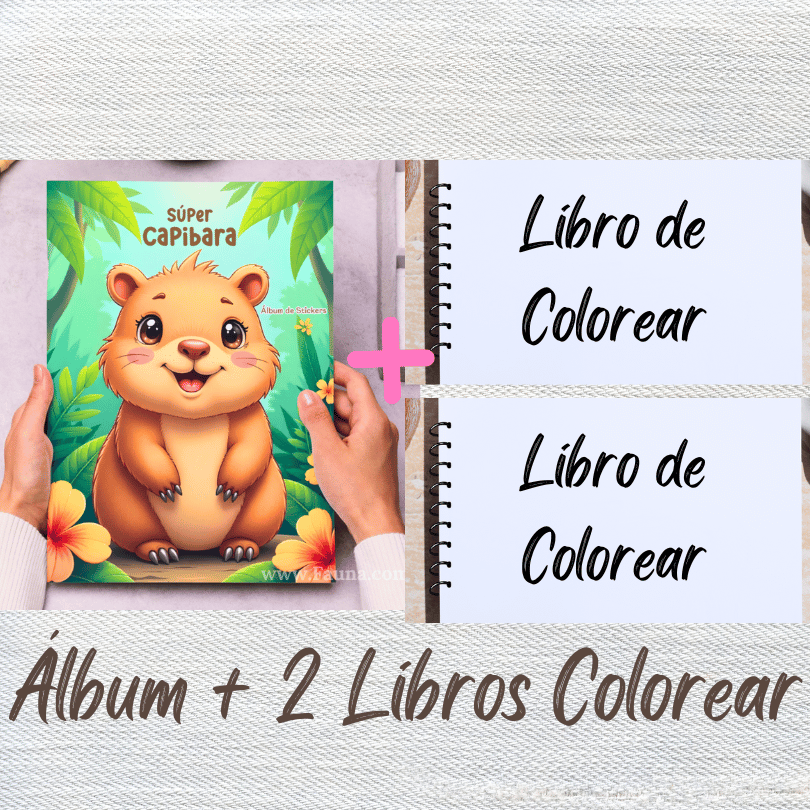 🦫 Álbum de Láminas Capibara – Diversión con el Roedor Más Tierno del Mundo