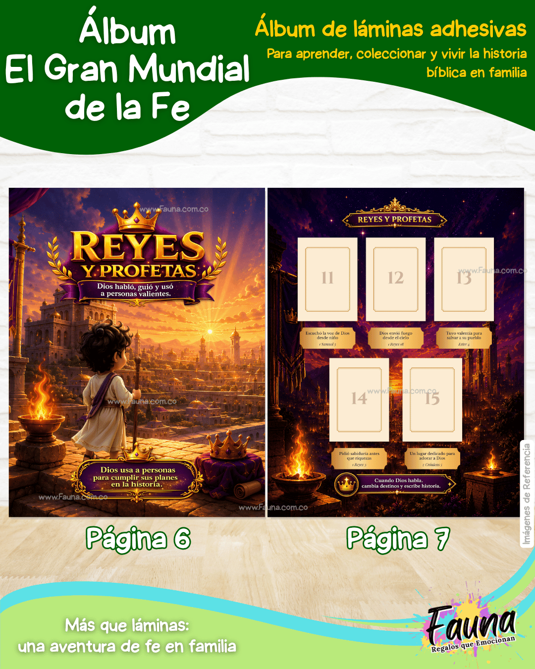 ⚽✨ El Gran Mundial de la Fe – Álbum de Láminas Bíblico para Niños (incluye todas las láminas)