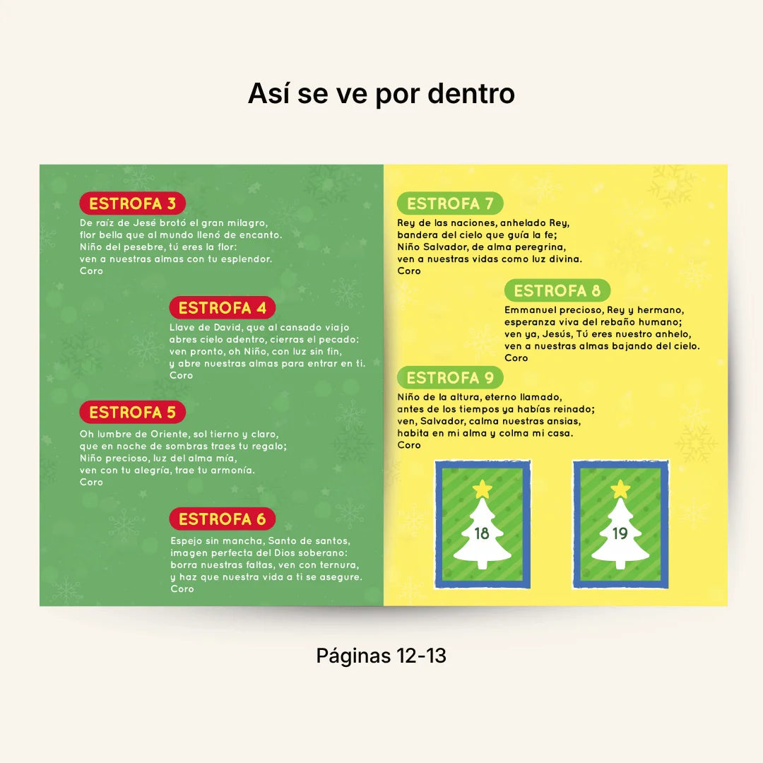Novena de Navidad Adaptada para Niños – Álbum con Láminas tipo Panini