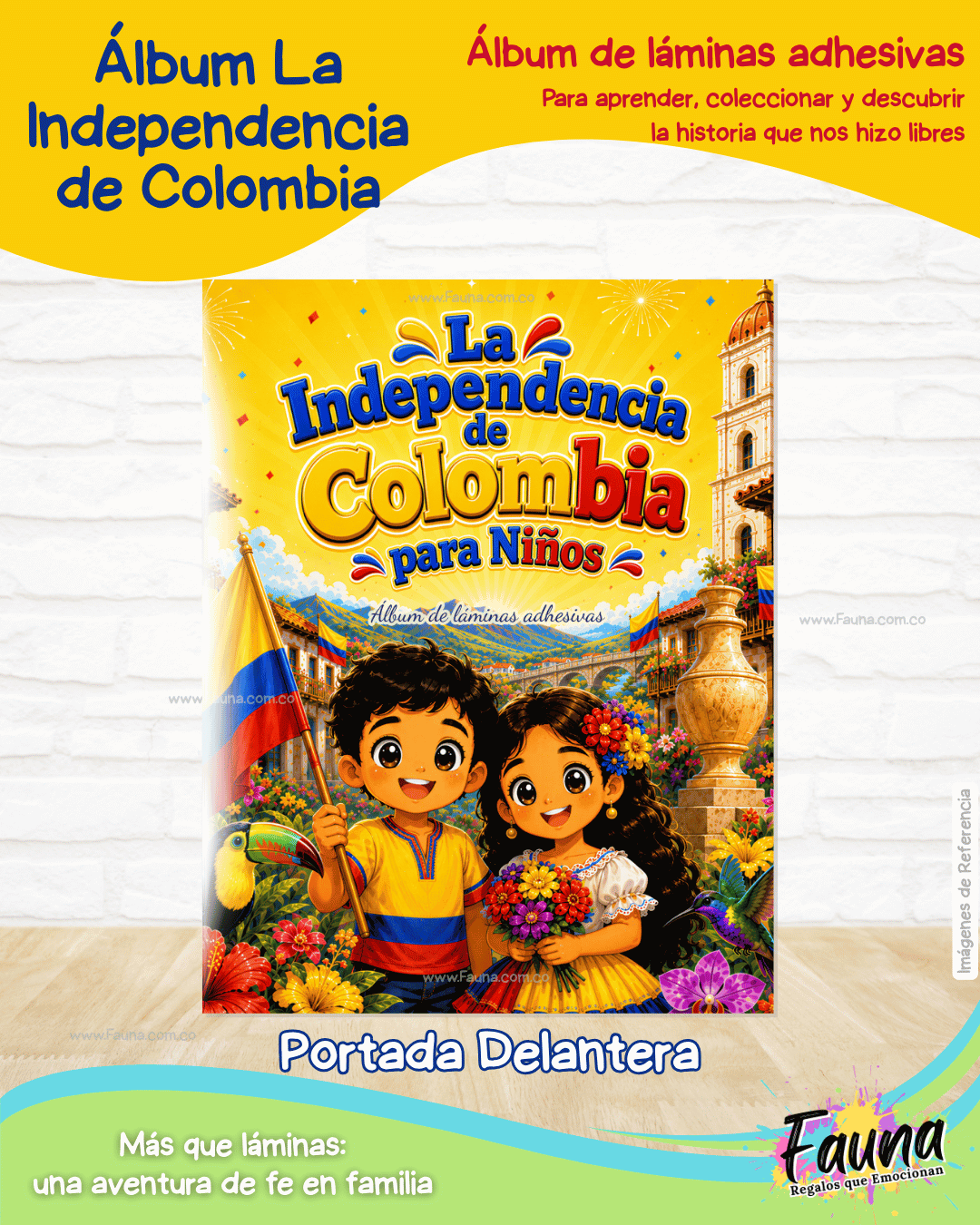 Colombia: Nuestra Historia en Stickers – Álbum de la Independencia para Niños