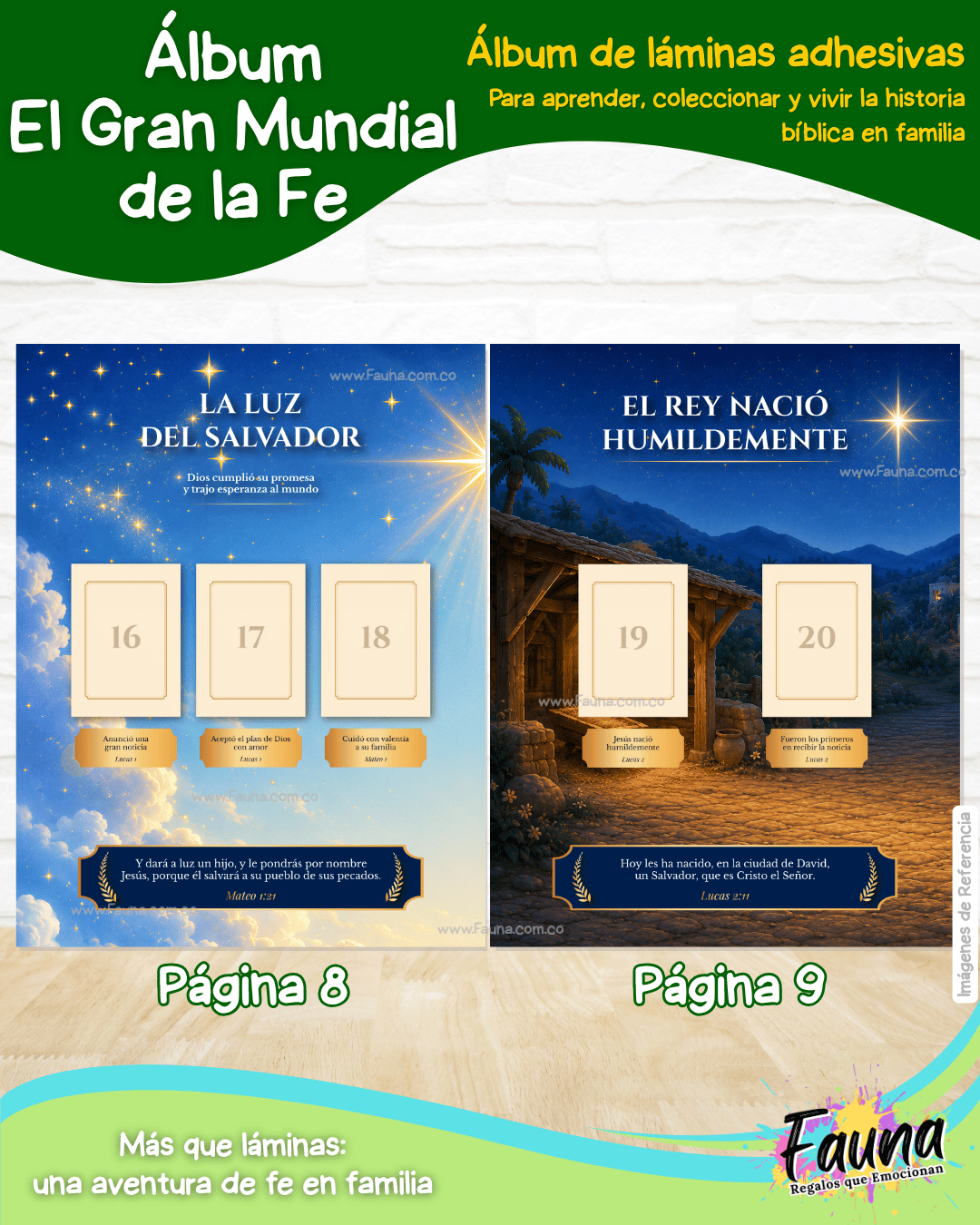 ⚽✨ El Gran Mundial de la Fe – Álbum de Láminas Bíblico para Niños (incluye todas las láminas)