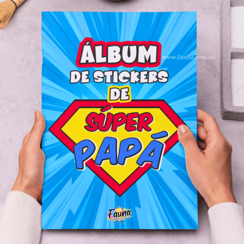 Álbum de Láminas para Papá Personalizado con 18 Fotos