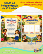 Colombia: Nuestra Historia en Stickers – Álbum de la Independencia para Niños