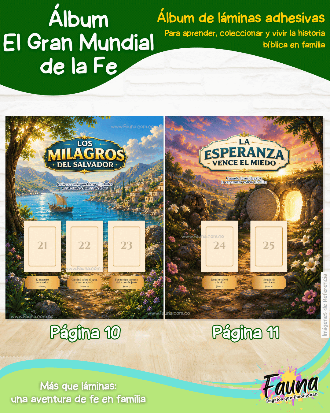 ⚽✨ El Gran Mundial de la Fe – Álbum de Láminas Bíblico para Niños (incluye todas las láminas)