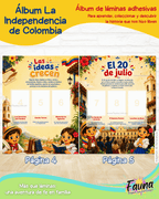 Colombia: Nuestra Historia en Stickers – Álbum de la Independencia para Niños