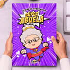 Álbum de Láminas Súper Abuela Personalizado con 18 Fotos