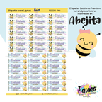 Abejita 🐝 - Etiquetas Escolares Premium Personalizadas