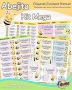 Abejita 🐝 - Etiquetas Escolares Premium Personalizadas