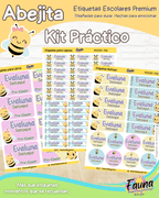 Abejita 🐝 - Etiquetas Escolares Premium Personalizadas