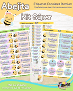 Abejita 🐝 - Etiquetas Escolares Premium Personalizadas