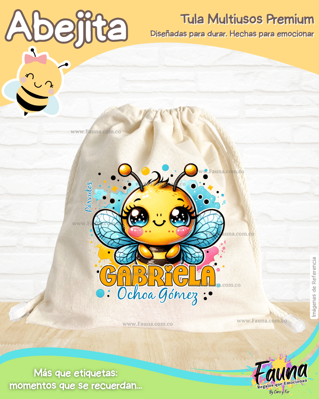 Abejita 🐝 - Etiquetas Escolares Premium Personalizadas