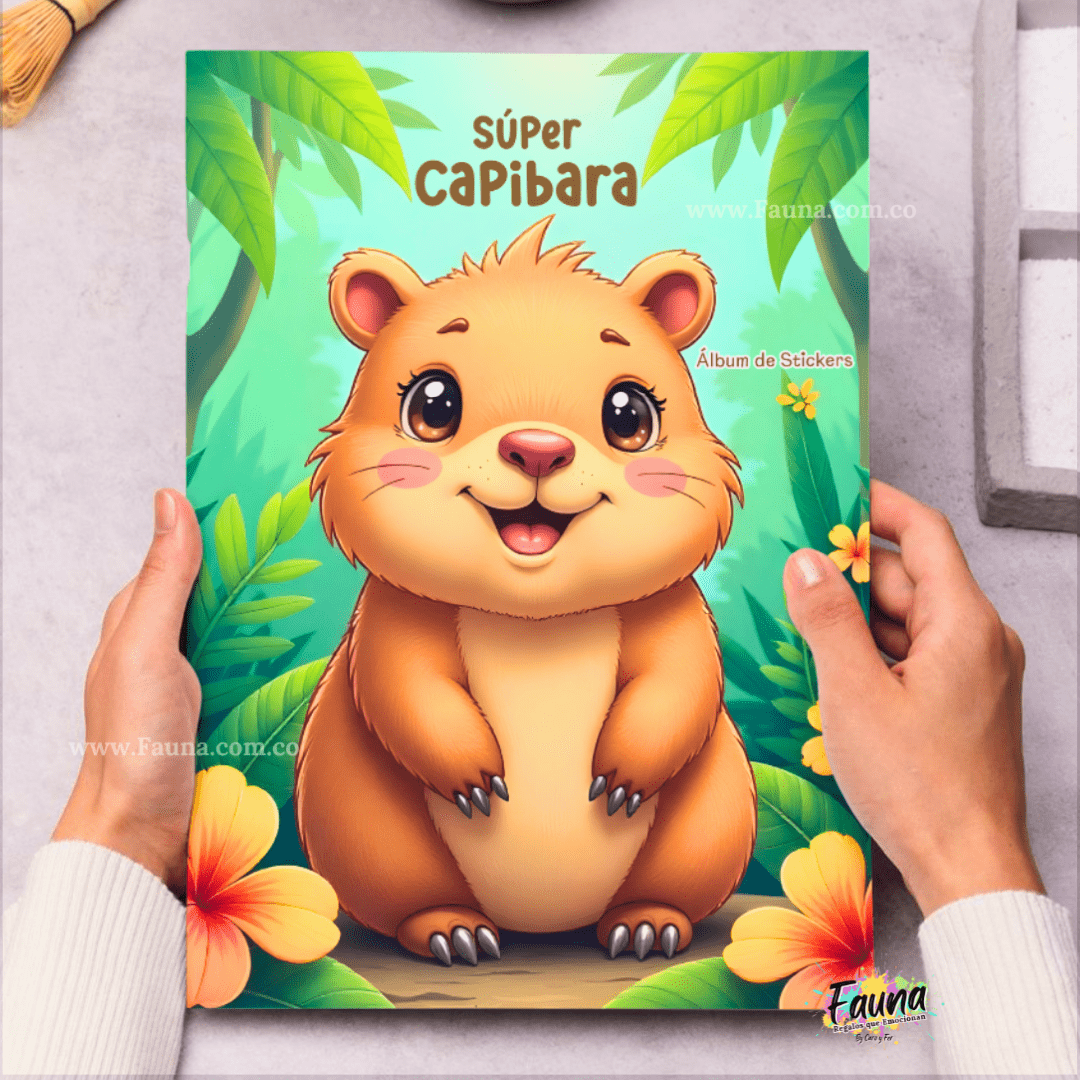 🦫 Álbum de Láminas Capibara – Diversión con el Roedor Más Tierno del Mundo