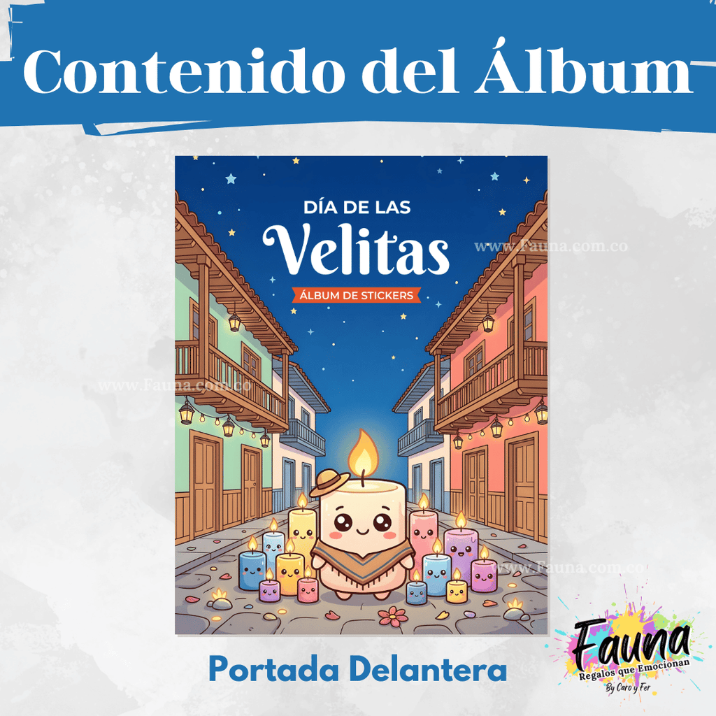 Álbum Día de las Velitas 2025 – Álbum con Láminas tipo Panini 🕯️