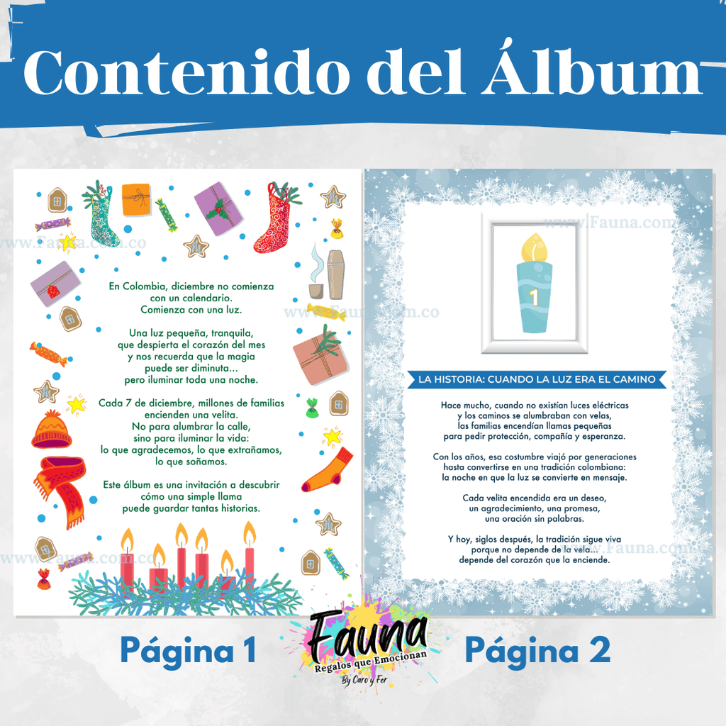 Álbum Día de las Velitas 2025 – Álbum con Láminas tipo Panini 🕯️