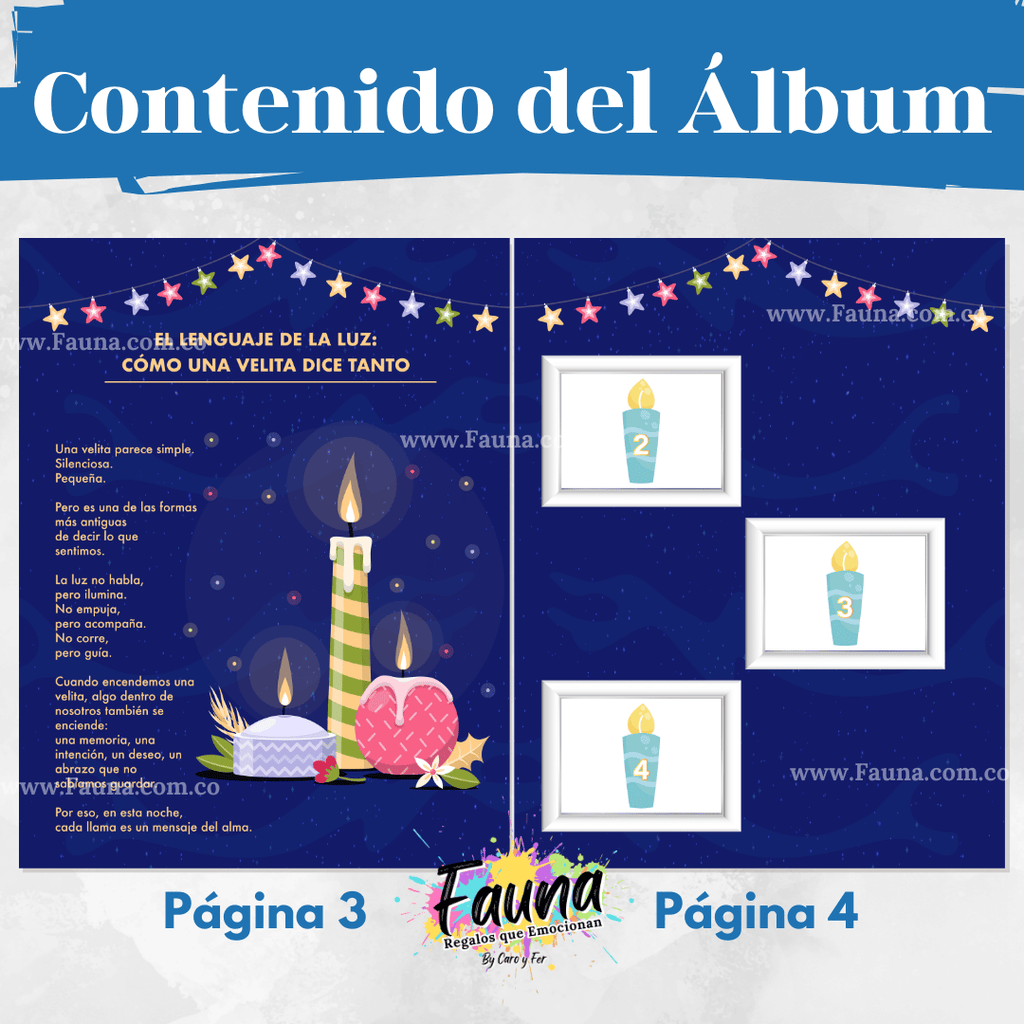 Álbum Día de las Velitas 2025 – Álbum con Láminas tipo Panini 🕯️