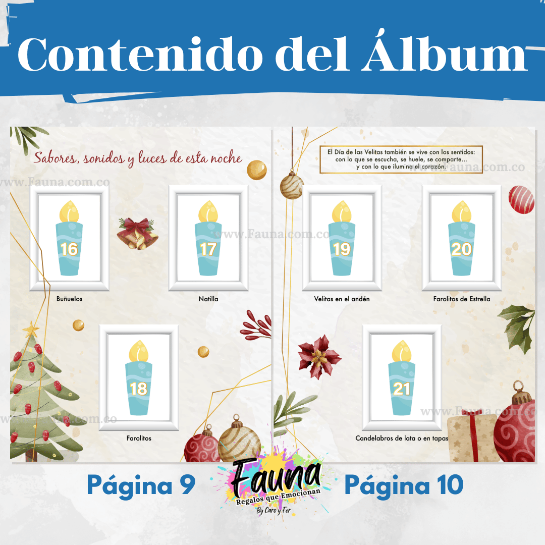 Álbum Día de las Velitas 2025 – Álbum con Láminas tipo Panini 🕯️