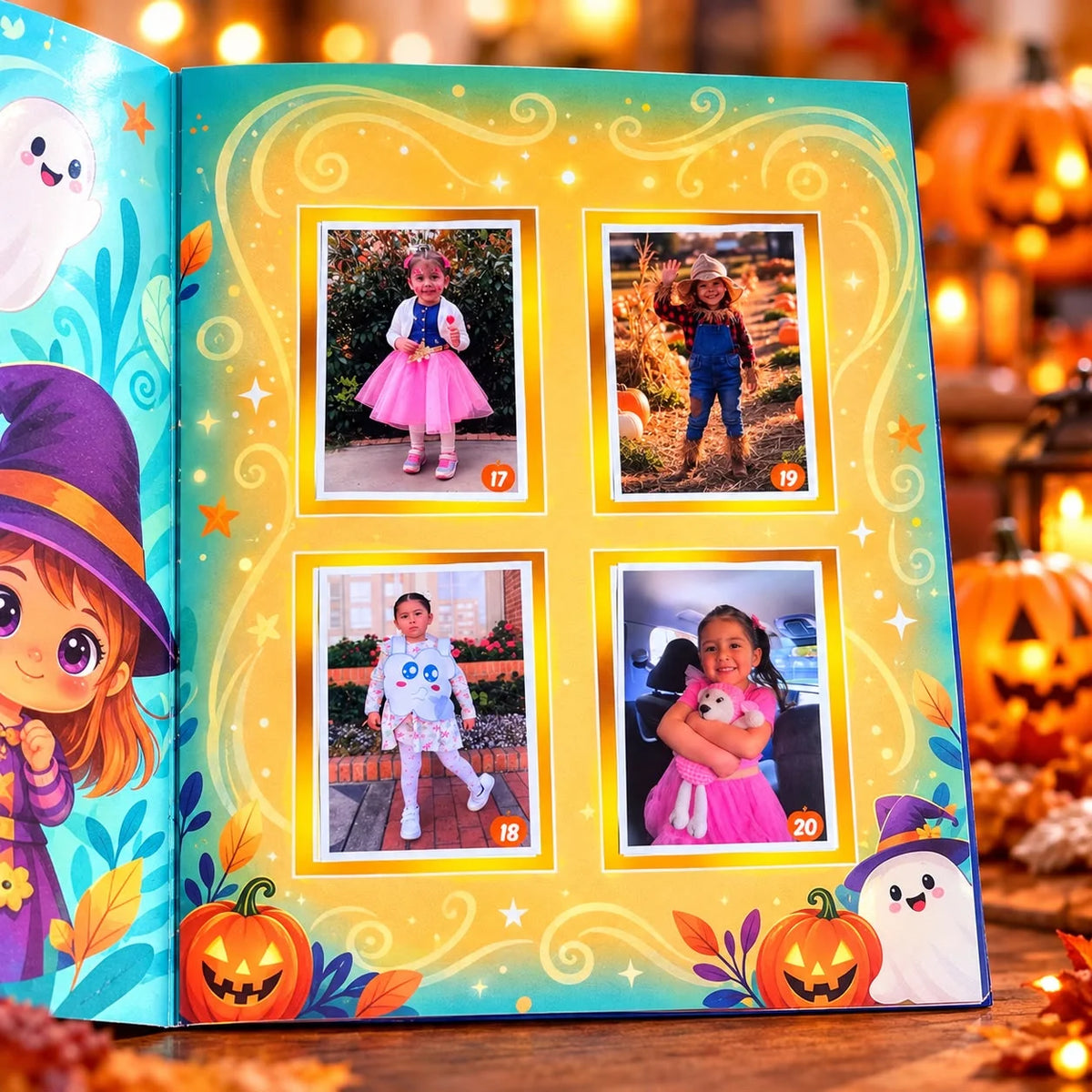 Álbum de Halloween Personalizado | Incluye 24 Láminas con tus Fotos