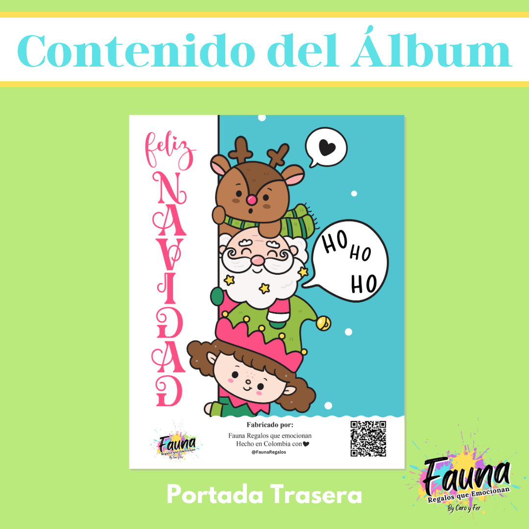 Álbum de Láminas de la Novena de Aguinaldos – Diseñado para Niños - Fauna Regalos que emocionan