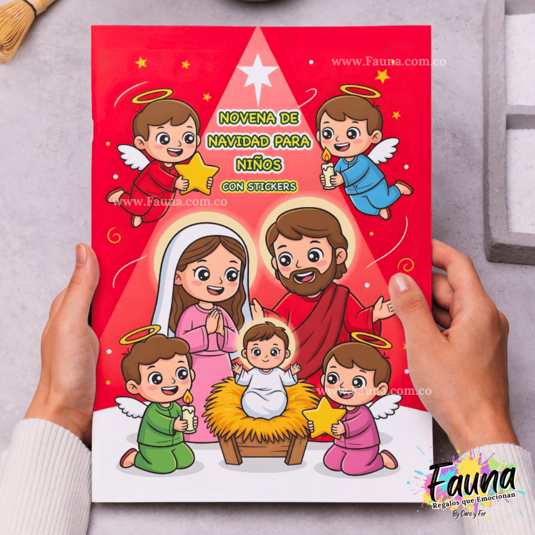 Álbum Infantil de la Novena de Aguinaldos 2025 – Láminas tipo Panini para vivir la Navidad en familia 🎄✨
