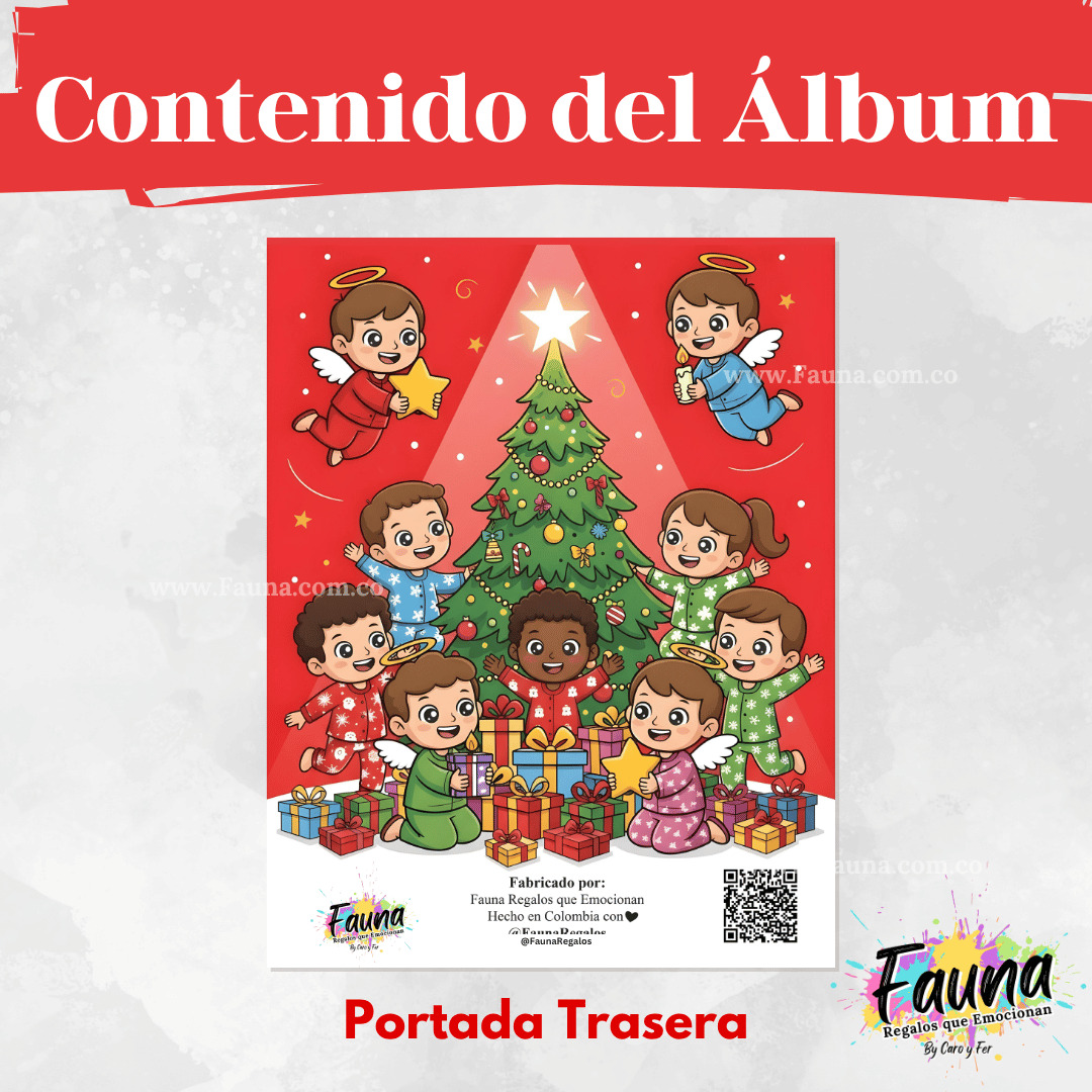 Álbum Infantil de la Novena de Aguinaldos 2025 – Láminas tipo Panini para vivir la Navidad en familia 🎄✨