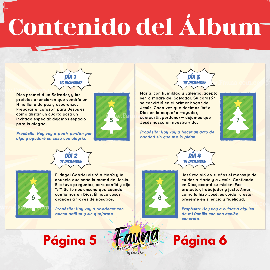 Novena Infantil de Navidad 2025 – Álbum con Láminas tipo Panini 🎄