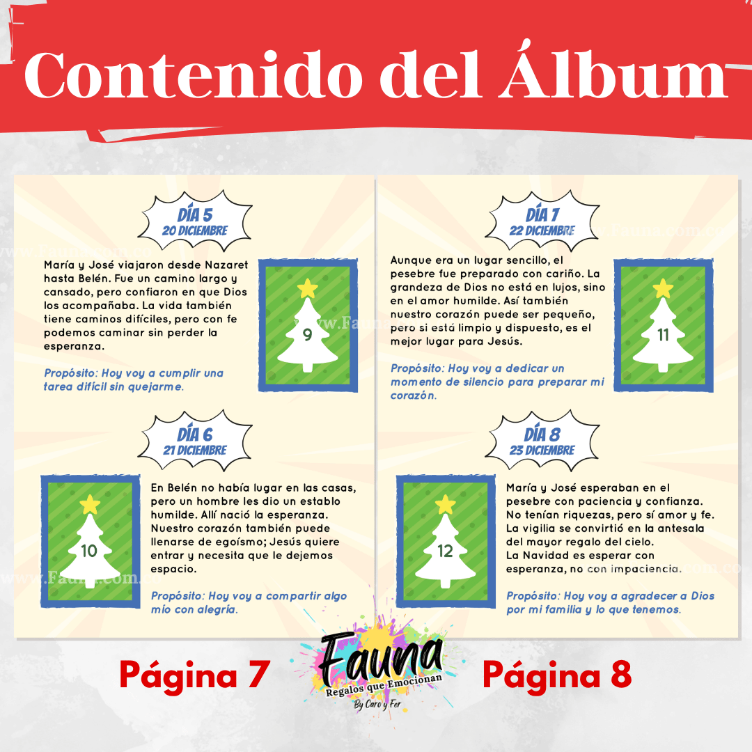 Novena Infantil de Navidad 2025 – Álbum con Láminas tipo Panini 🎄