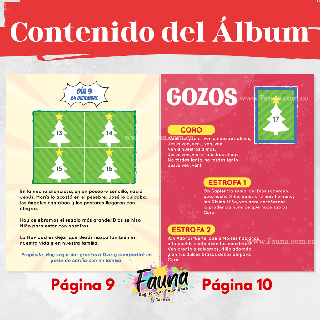 Novena Infantil de Navidad 2025 – Álbum con Láminas tipo Panini 🎄