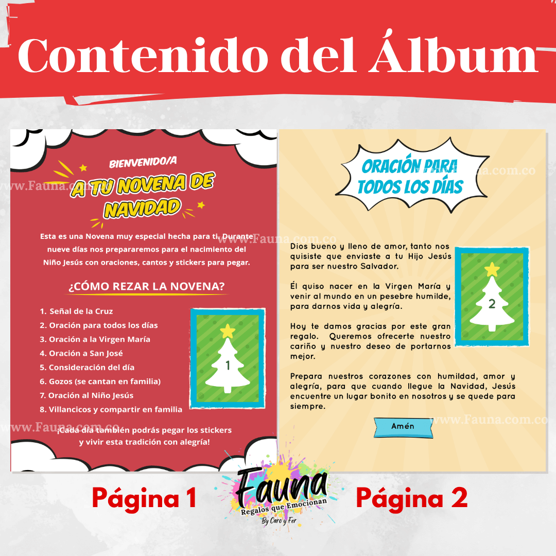 Novena Infantil de Navidad 2025 – Álbum con Láminas tipo Panini 🎄