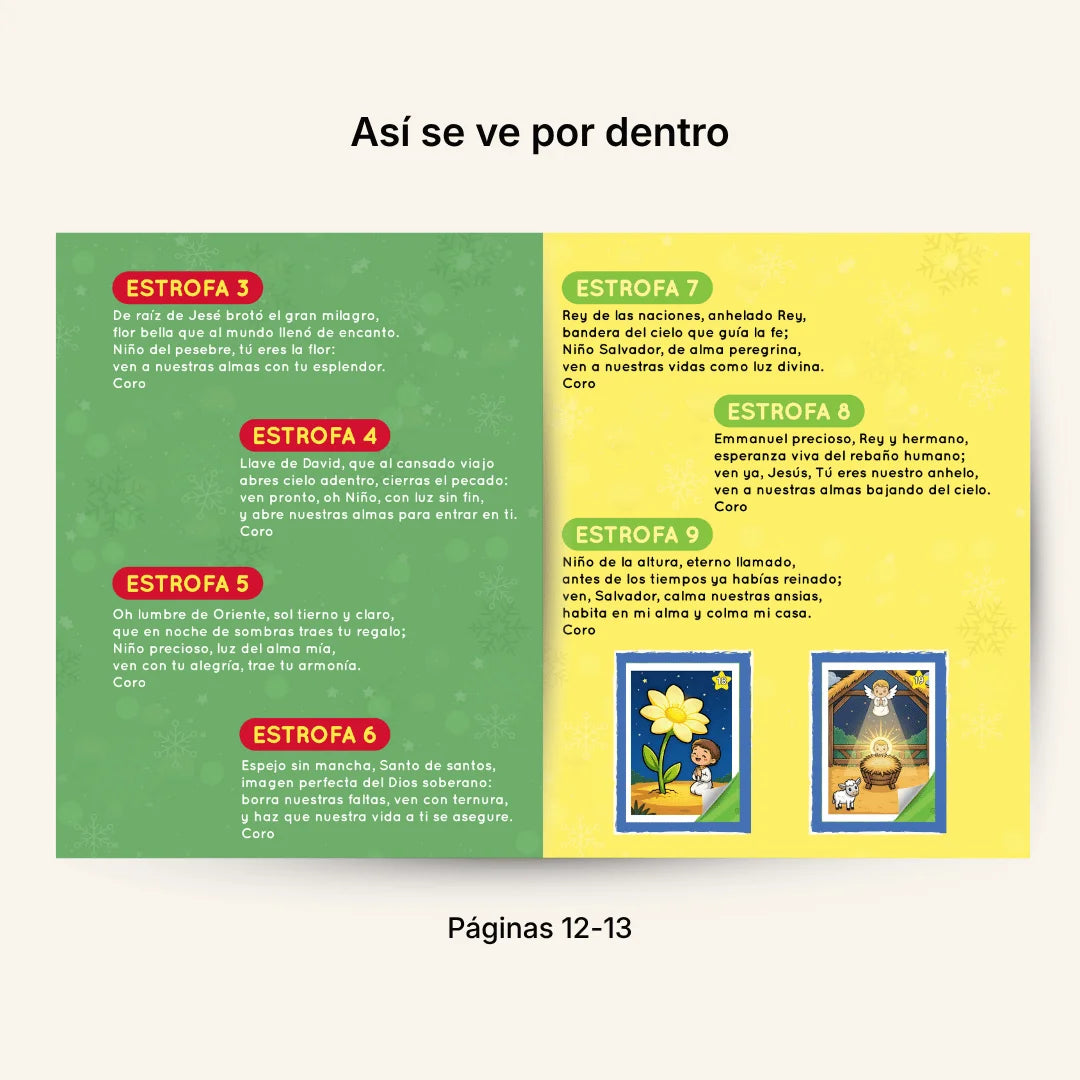 Novena de Navidad Adaptada para Niños – Álbum con Láminas tipo Panini