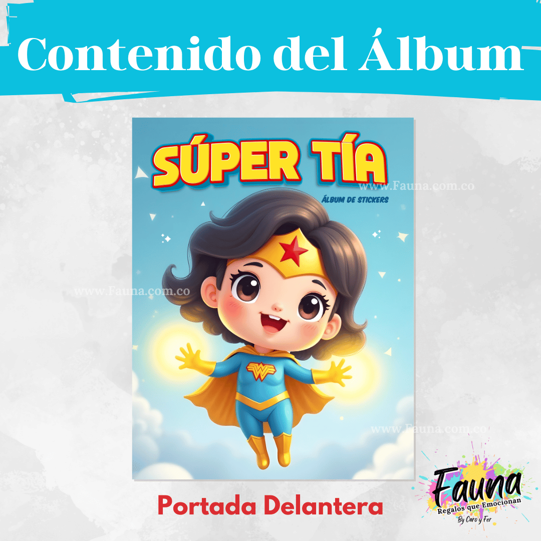 Álbum de Láminas Personalizado – Súper Tía