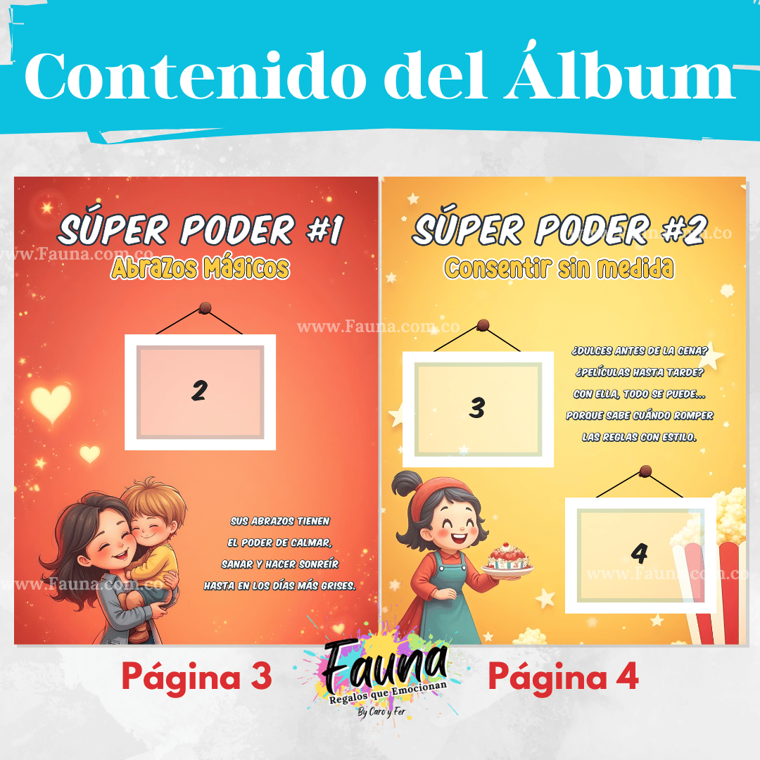Álbum de Láminas Personalizado – Súper Tía