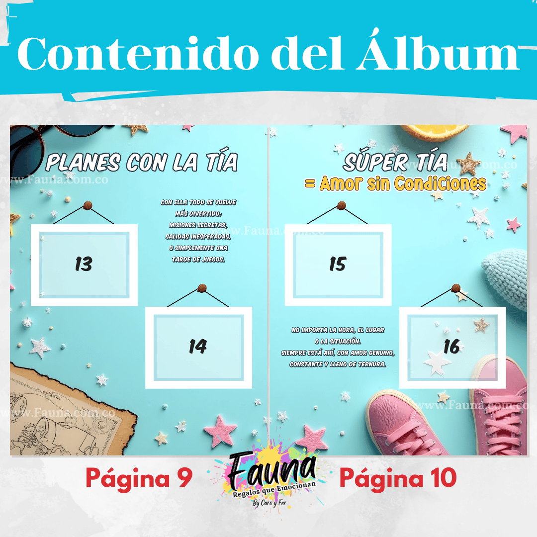 Álbum de Láminas Personalizado – Súper Tía