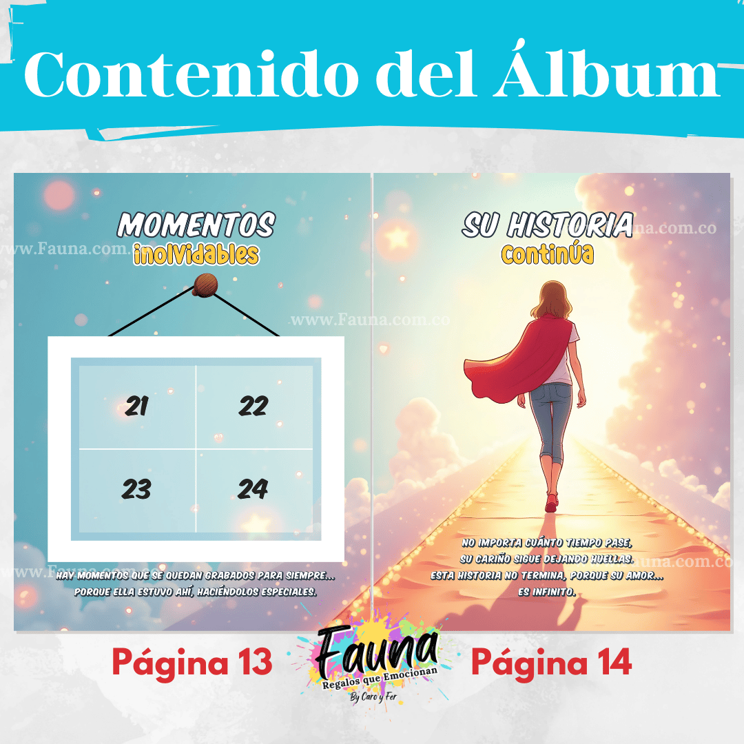Álbum de Láminas Personalizado – Súper Tía