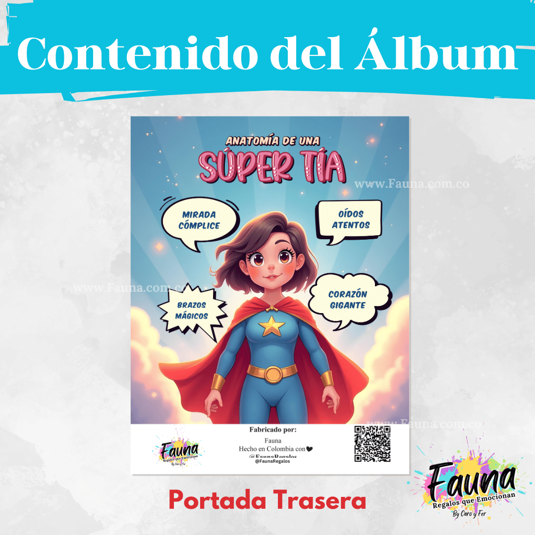 Álbum de Láminas Personalizado – Súper Tía