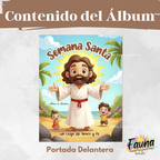 ✨ Álbum de Láminas de la Semana Santa – Diseñado para Niños - con láminas incluidas