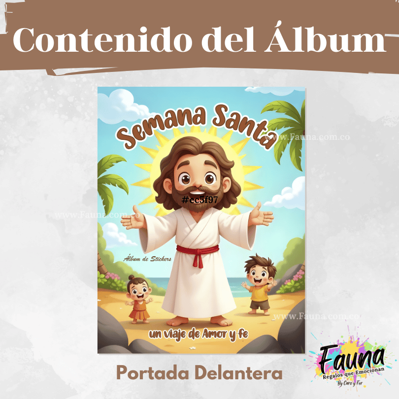 ✨ Álbum de Láminas de la Semana Santa – Diseñado para Niños - con láminas incluidas