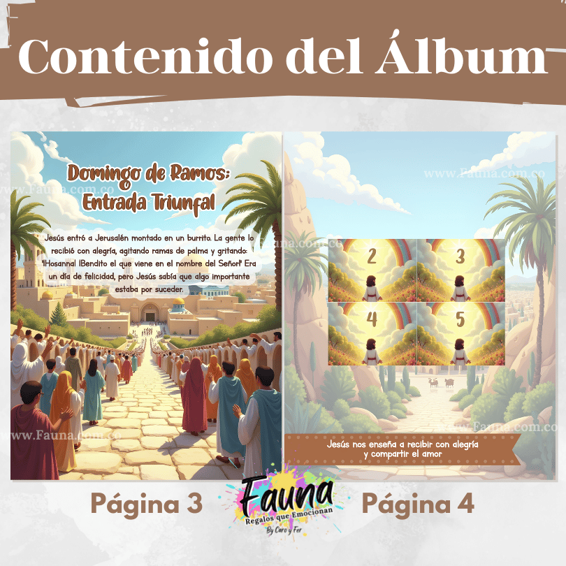 ✨ Álbum de Láminas de la Semana Santa – Diseñado para Niños - con láminas incluidas
