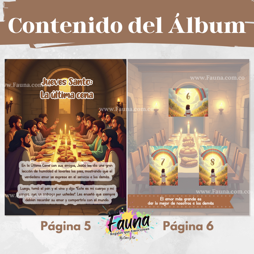 ✨ Álbum de Láminas de la Semana Santa – Diseñado para Niños - con láminas incluidas