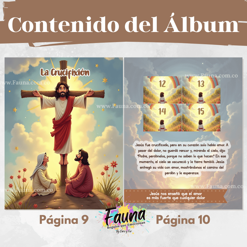 ✨ Álbum de Láminas de la Semana Santa – Diseñado para Niños - con láminas incluidas
