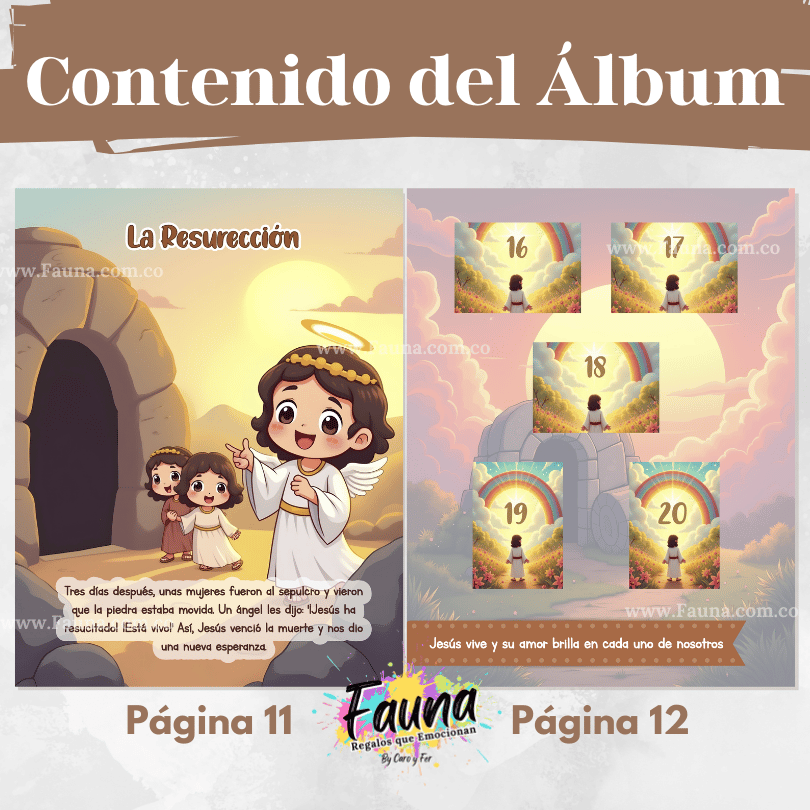 ✨ Álbum de Láminas de la Semana Santa – Diseñado para Niños - con láminas incluidas