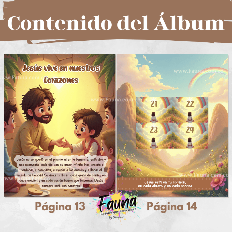 ✨ Álbum de Láminas de la Semana Santa – Diseñado para Niños - con láminas incluidas