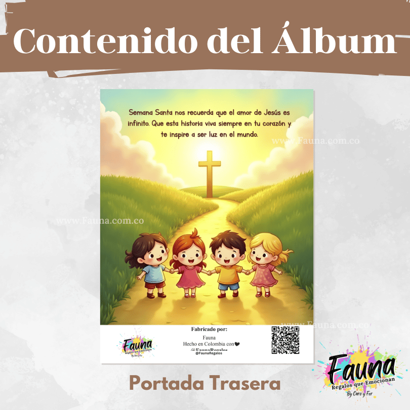 ✨ Álbum de Láminas de la Semana Santa – Diseñado para Niños - con láminas incluidas