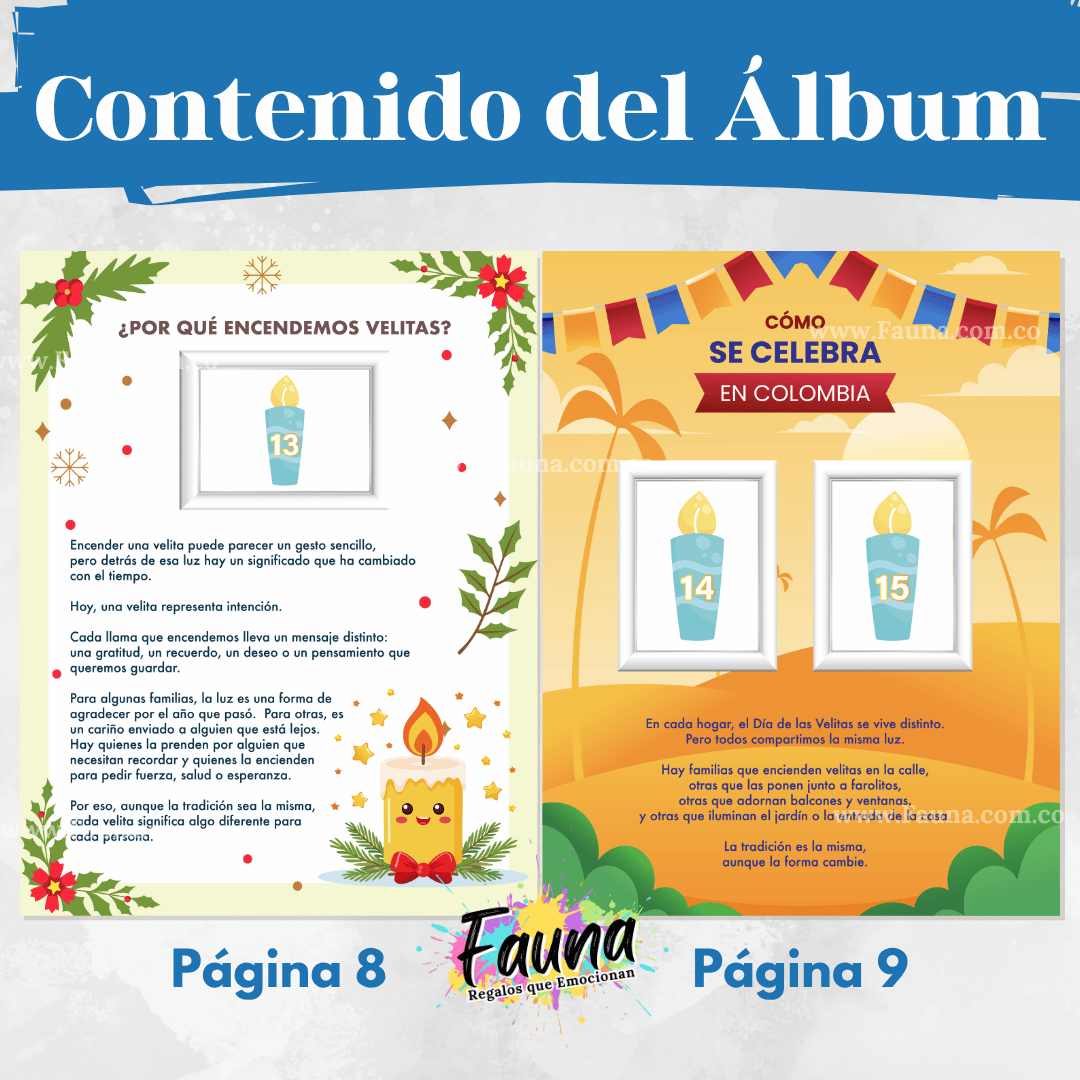 Álbum Día de las Velitas 2025 – Álbum con Láminas tipo Panini 🕯️