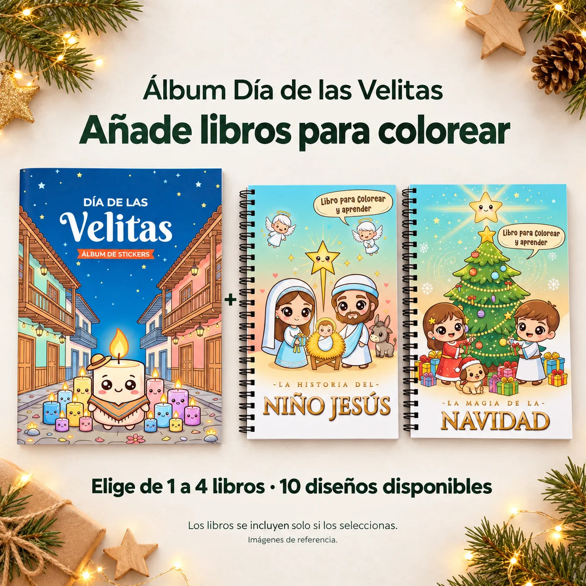 Álbum Día de las Velitas – Álbum con Láminas tipo Panini 🕯️