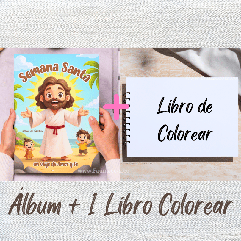 ✨ Álbum de Láminas de la Semana Santa – Diseñado para Niños - con láminas incluidas