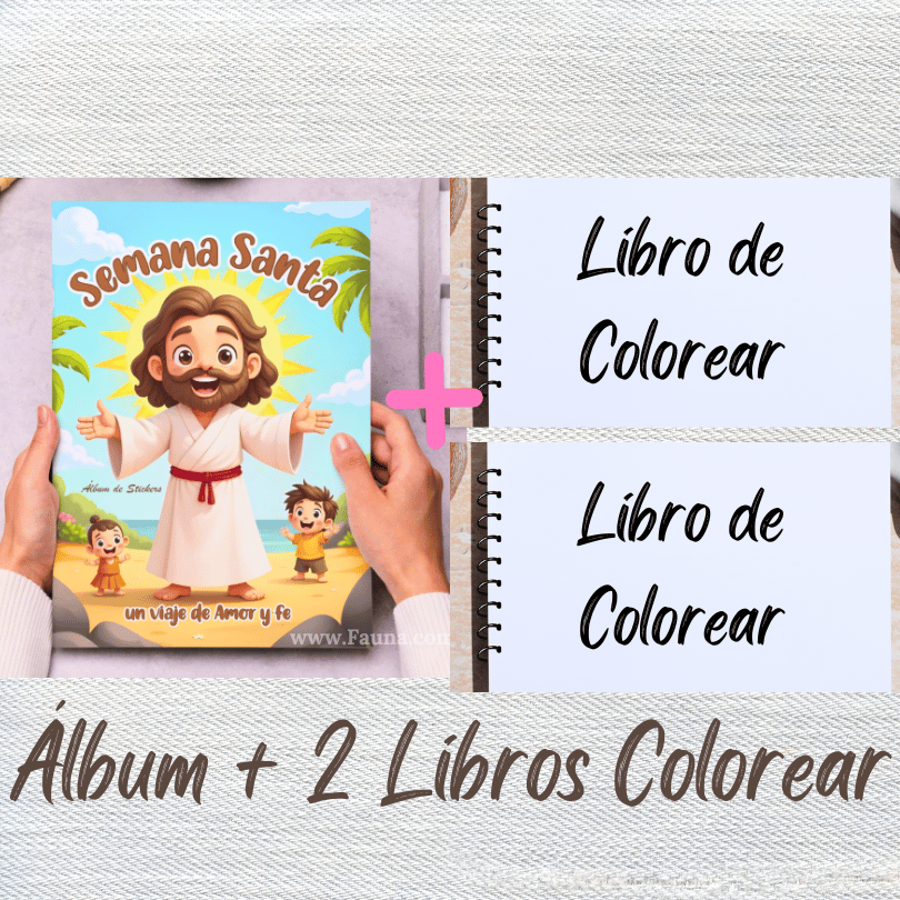 ✨ Álbum de Láminas de la Semana Santa – Diseñado para Niños - con láminas incluidas